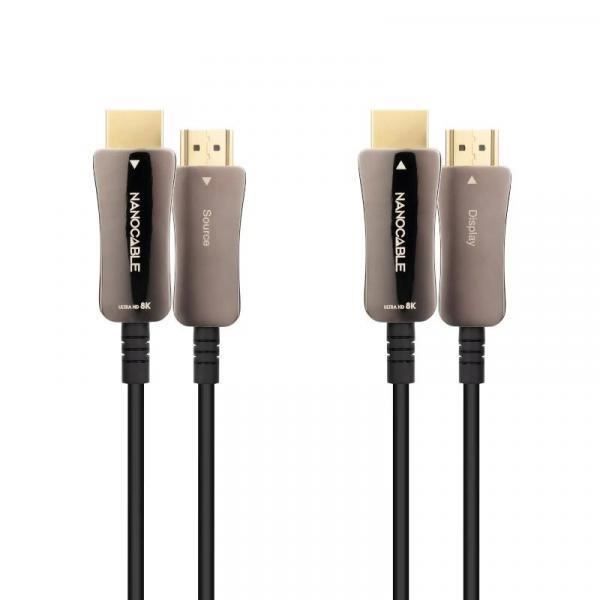 HDMI V2.1 AOC-Kabel - NATEC - nanofil 15.10.2115 - 15m - 8K 60Hz - HDR - Schwarz