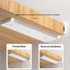 3mm Thick Hidden Floating Bracket Set Heavy Duty with Complete Screws for Wall Mount Storage Shelves Office Use