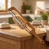 Wooden Bread Slicer | Stainless Steel Cutting, with Adjustable Guide, for Kitchen Style