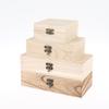 1/3Pcs Rustic Vintage Style Wooden Storage Box With Hinged Lid Keepsake Box Organizer For Trinket Home Decor Crafts Art Hobbies