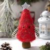 Christmas Gnome Decoration Fluffy Christmas Tree Doll with Glitter Star Topper Plush