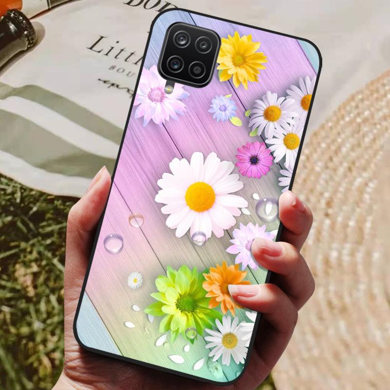 For Samsung Galaxy A12 Case Phone Cover Silicon Soft Back Cases For Samsung A12 Case Cat Fashion Bumper for Samsung A 12 Coque