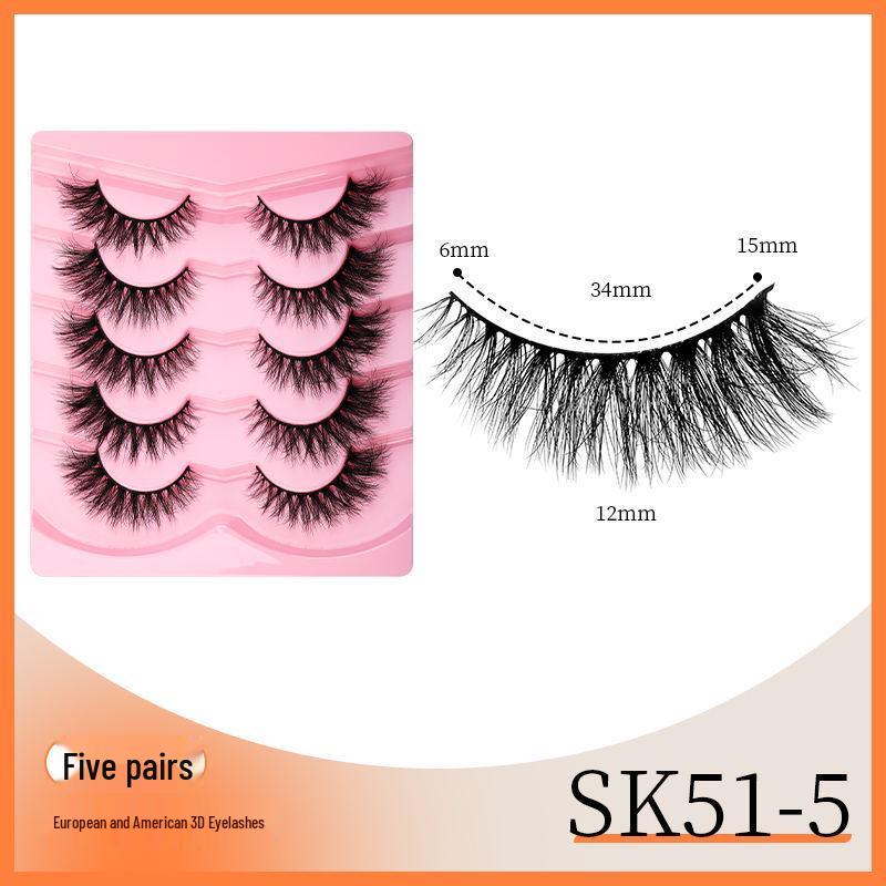 

Thick, Messy, and Curled False Eyelashes - Exclusively for Europe and America