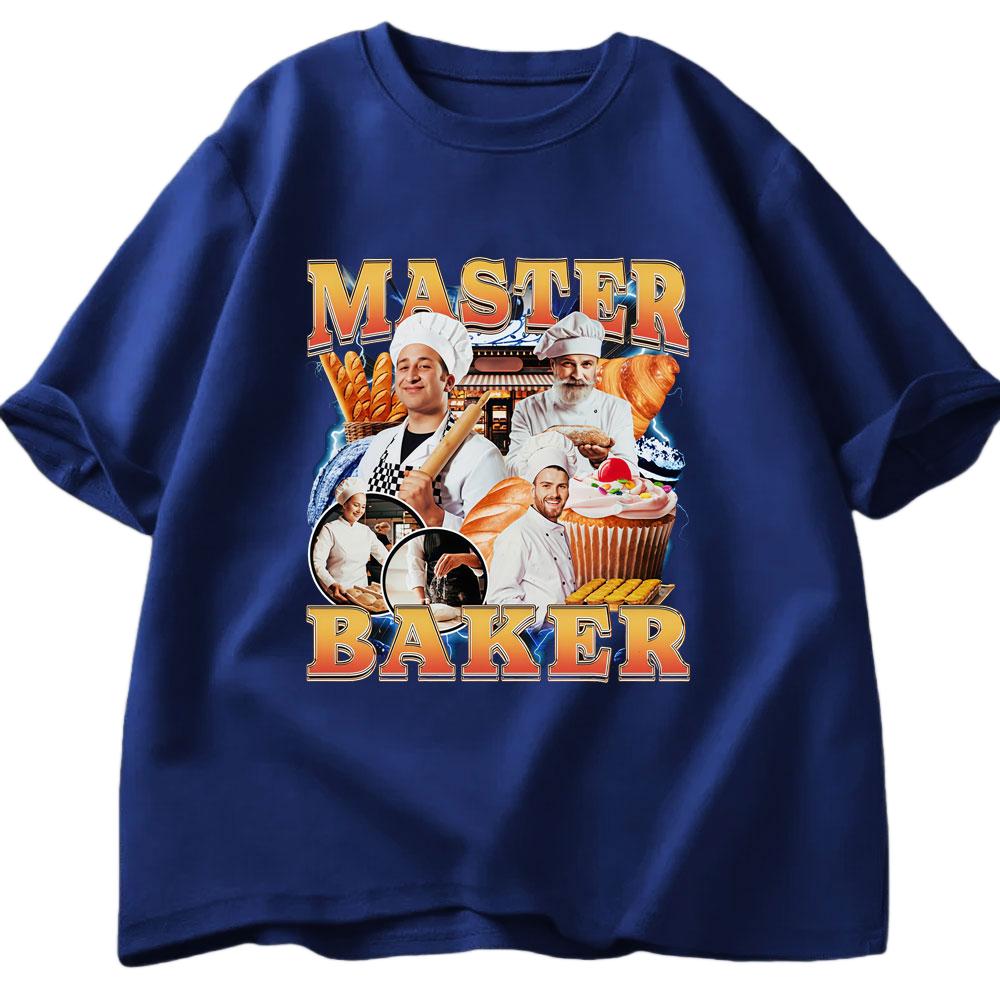Meisterbäcker Lustiges Meme Muster T-Shirt Sommer Herren Damen Lässig Baumwolle Mode Harajuku Übergroß Streetwear Y2K T-Shirt Top