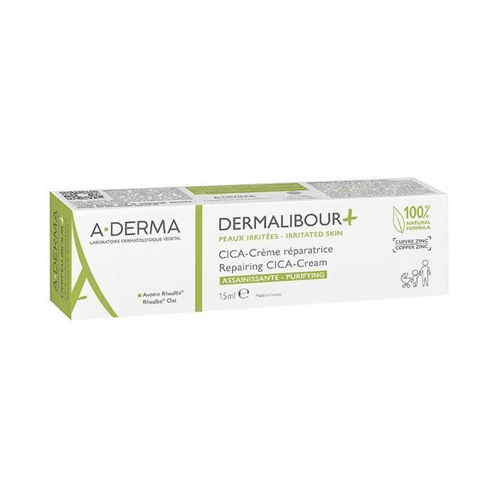 A-Derma Dermalibour+ Cica-Crème Réparatrice Assainissante 15ml