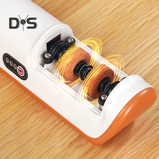 Elektrický ořezávátko nožů dobíjecí 2stupňový bezpečnostní design ořezávátko nůžek do kuchyně Rychlý a účinný nástroj na broušení čepelí