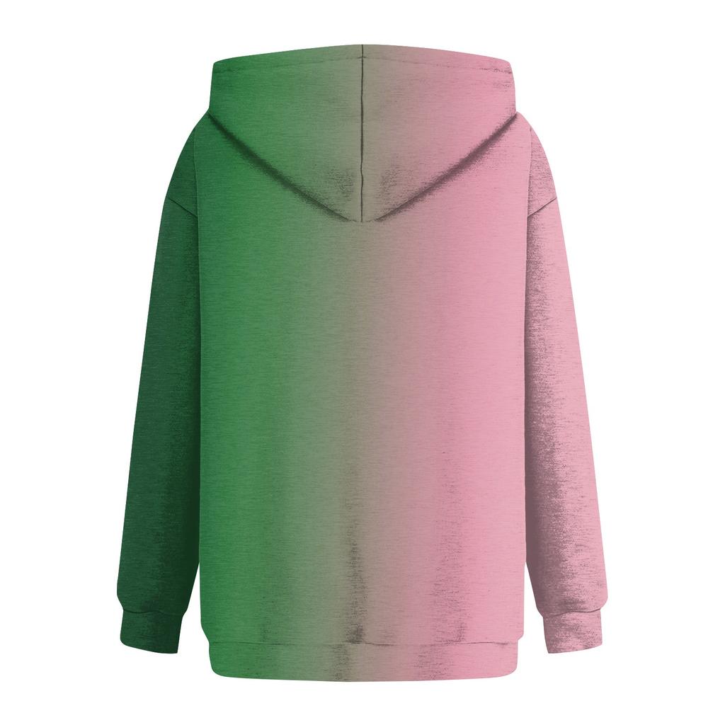 Women's Fashion Witch Print Hooded Pullover Sweatshirt