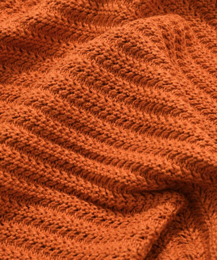 Covernat V-Neck Knit Vest Orange