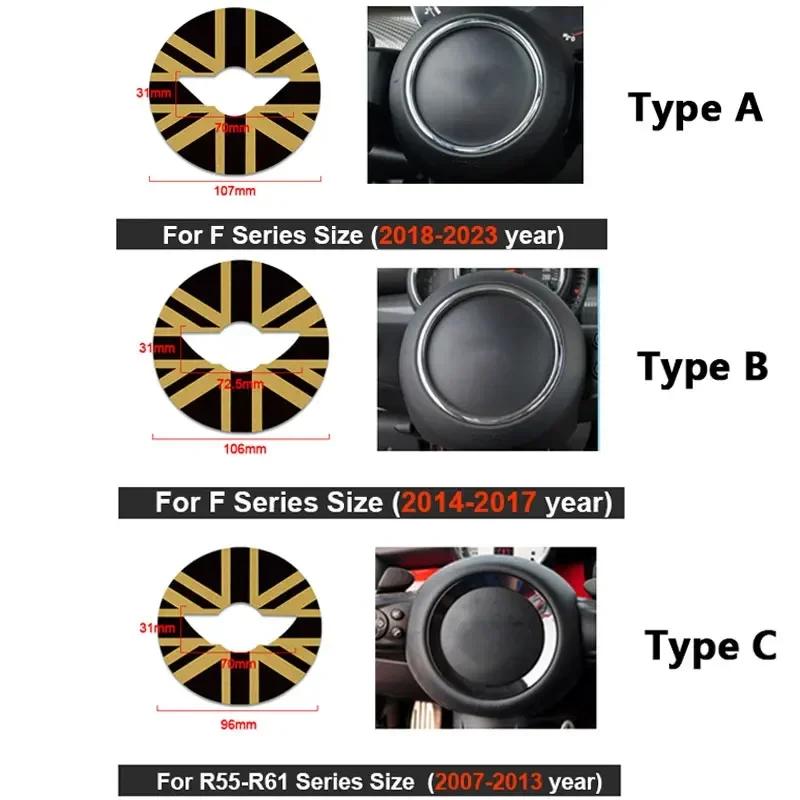 Leather Car Steering Wheel Sticker For Mini Cooper J01 J05 U25 F66 R50 R52 R53 R55 R56 R60 R61 F54 F55 F56 F60 Car Accessories