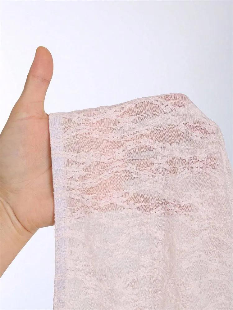 Crop Top Phumee Bow Knot Lace Halter Off the Shoulder A2454