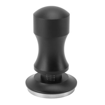 Coffee Tamper Adjustable Depth Spring Loaded Coffee Tamping Tool with Scale for Home Cafe