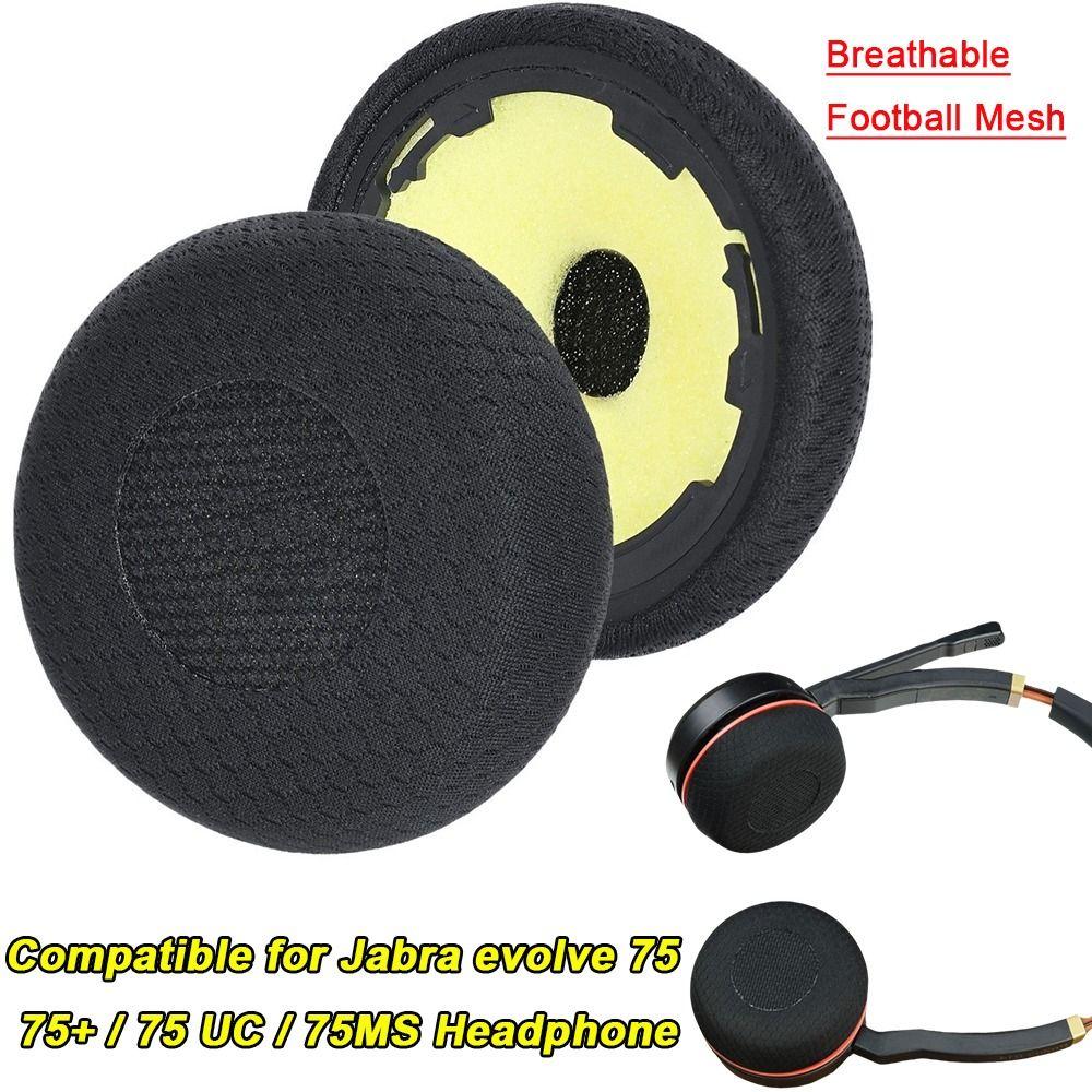 1 Pair Replacement Headphone Ear Pads for Jabra Evolve 75 75+ / 75 UC / 75MS Noise Cancelling