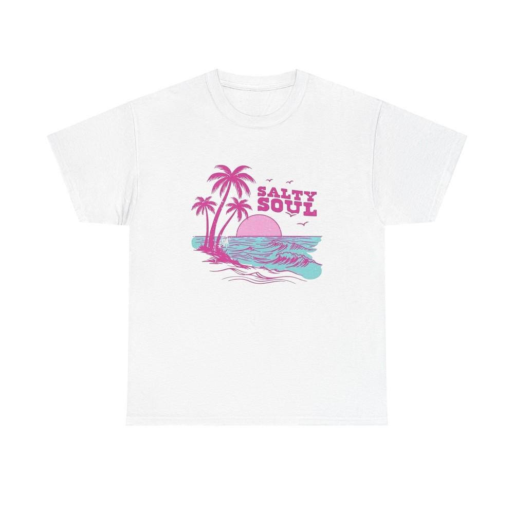 Salty Soul Graphic T Shirt ALL SIZES Tee Unisex Heavy Cotton