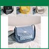 Sac bandoulière de grande capacité élégant pour les trajets quotidiens Sac cabas à damier chic pour étudiants