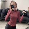 T-shirt de Yoga et de Course à Manches Longues Slim Fit 2024 avec Demi-Zip