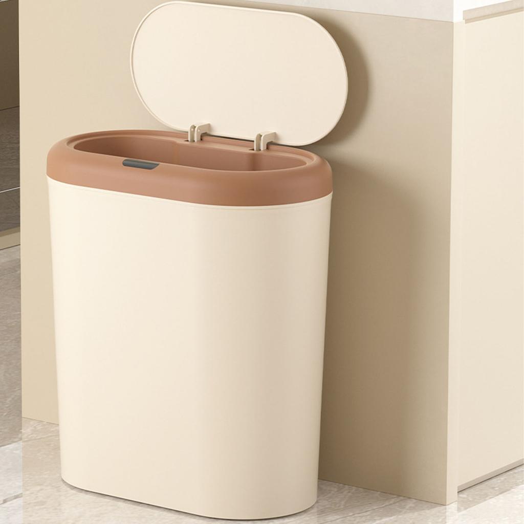 12.5L Smart Sensor Trash Can Water Resistant Touchless Garbage Can Automatic Sensor Garbage Bin with Lid for Home Bathroom Kitchen