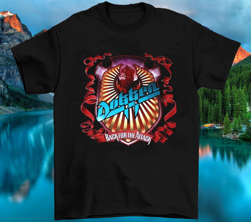 

Hot DOKKEN BACK FOR THE ATTACK Gift for Fans Black All Size Unisex T-Shirt VX34 Unisex T-Shirt XXL