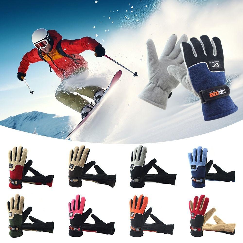 Touchable Screen Winter Gloves Polar Fleece Skiing Gloves  for Outdoor Cycling Skiing
