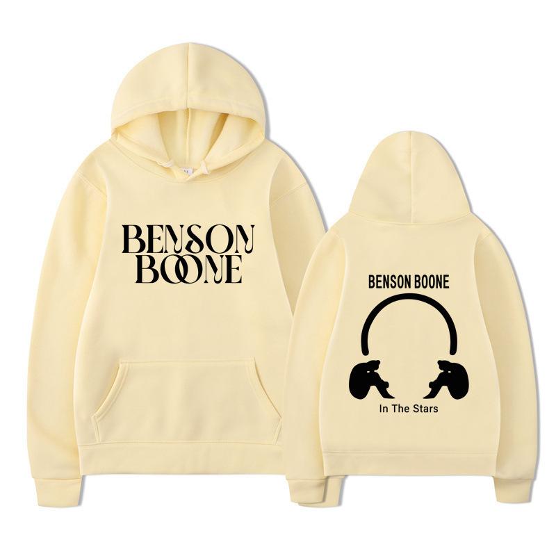 Hooded Sweater Harajuku Funny Benson Boone Sweater, Long Sleeve Men's and Women's Pullover Spot