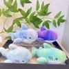 Adorable Rainbow Shark Plush Toy Cute Stuffed Animal Keychain Bag Charm For Kids