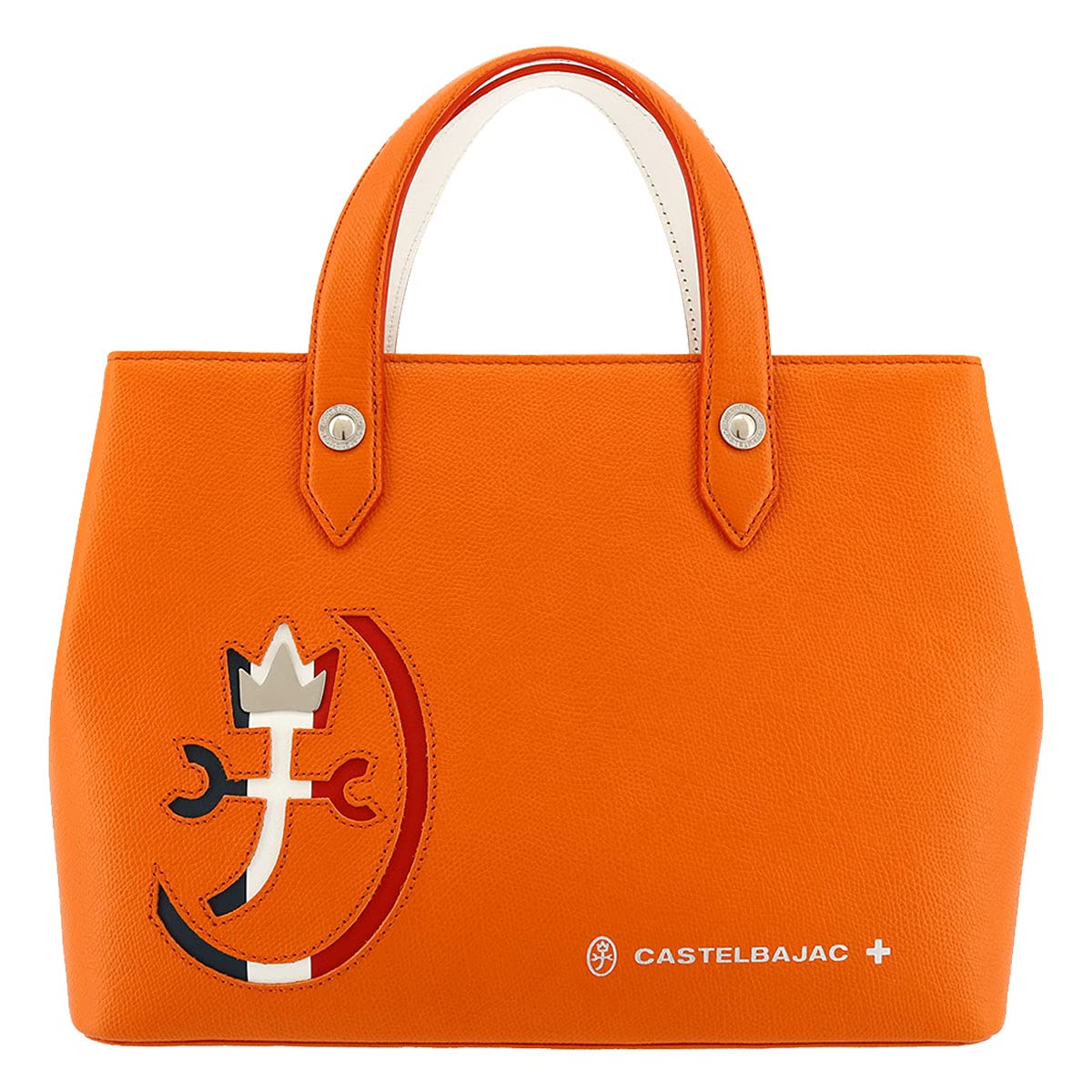 

Driving Tote Genuine Leather Carnet 032511 Tote Bag Leather Orange [Castelbajac] Men s [26]