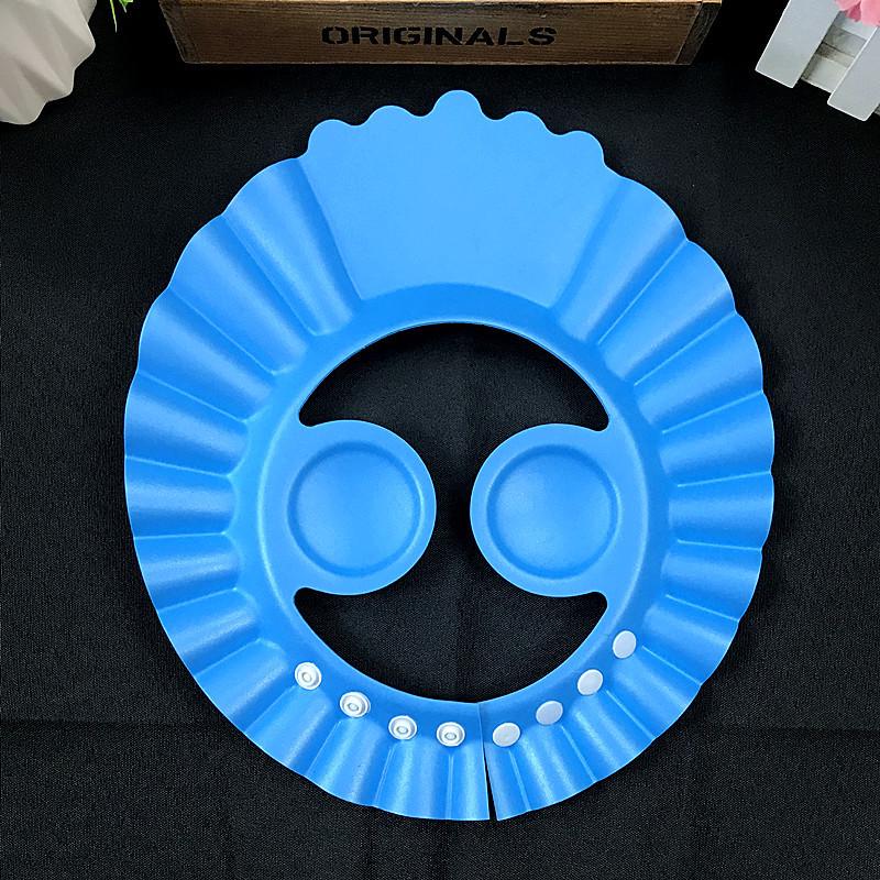 

Регулируемая шапочка для мытья головы и купания для малышей с защитой ушей синий