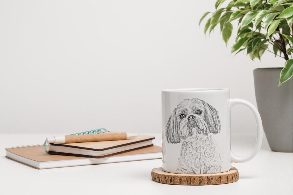 Shih Tzu, Chrysanthemum Dog - cup with a dog, cup with a photo, personalized gift from the Art-Dog brand