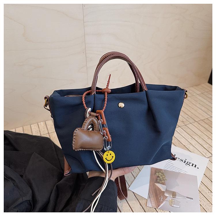 

Нишевый дизайн женская плиссированная модная сумка-ведро - Легкая, Большая вместимость, Сумка через плечо (2025) Single Bag синий