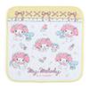 Sanrio Petit Towels 16 X 16 Cm Light Blue Yellow Light Blue Cotton My Melody My Melody Set of 4 with Name Space Character 044598 SANRIO Approx. 100%