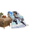 Attack On The Giant Series Flannel Blanket 3D Printed Sofa Blanket Thickened Blanket