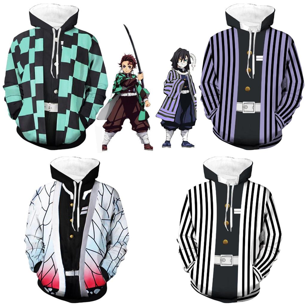 Slayer Kimetsu No Yaiba 3d Hoodie Sweatshirt With Comfortable Soft Material**