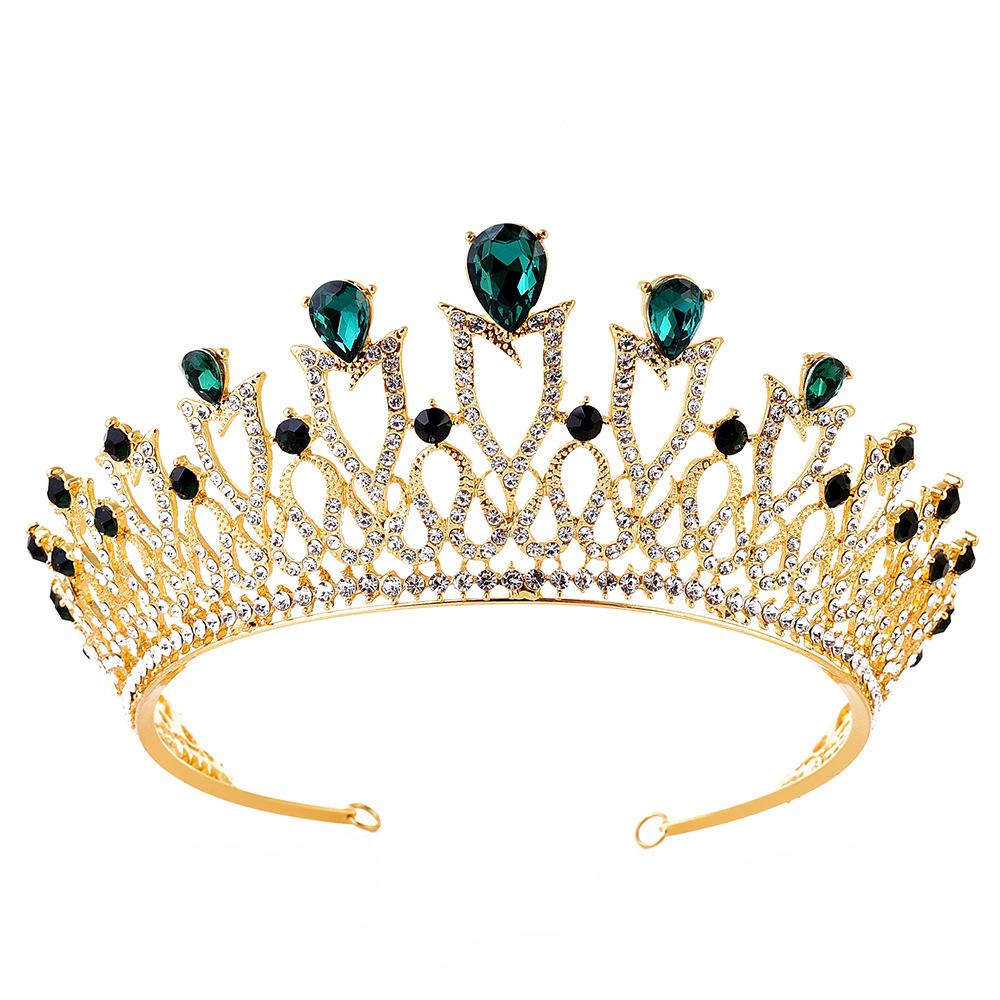 

Новые свадебные аксессуары повязка на голову в корейском стиле сладкая принцесса сплав горный хрусталь многоцветный свадебный венец головной убор