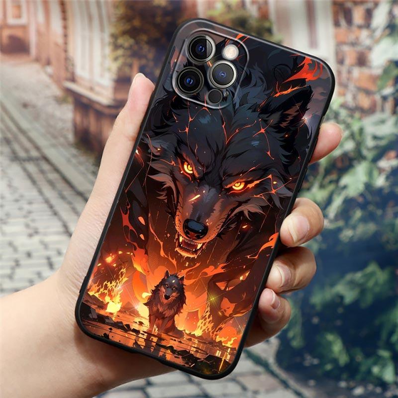 Wolf Lion Tiger Animal Phone Case For Apple iPhone 16e 16 15 14 13 12 11 Pro Max XR XS 7 8 16 Plus SE2 Back Cover Silicone Cases