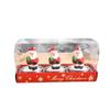 Christmas 3 Pcs Santa Claus Snowflake Reindeer Bear Candles Party Gifts Decor