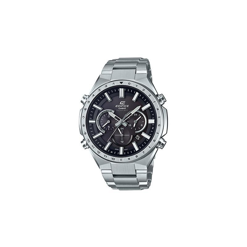 

Casio EDIFICE Simple Business Casual Six Bureau Radio Classic Pointer Three Eyes Seven Needles Date Display Solar Quartz Movement EQW-T660D-1APR чорний