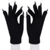 Short Gloves with Resin Nails for Halloween Costume