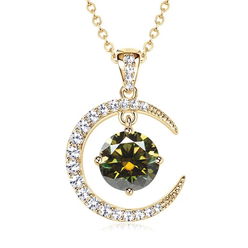 Sterling Silver Moissanite Necklace for Women High-end Design Pendant Niche Smart Clavicle Chain Female Fine Jewelry