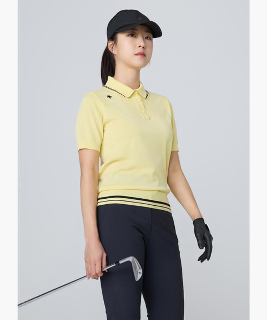DESCENTE GOLF Women'S Collared Short Sleeve Pullover Dr12Wfkp38