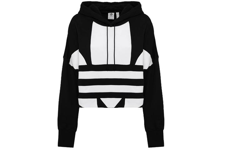 Adidas Cropped Big Trifoil Pullover Hoodie FS1314 34