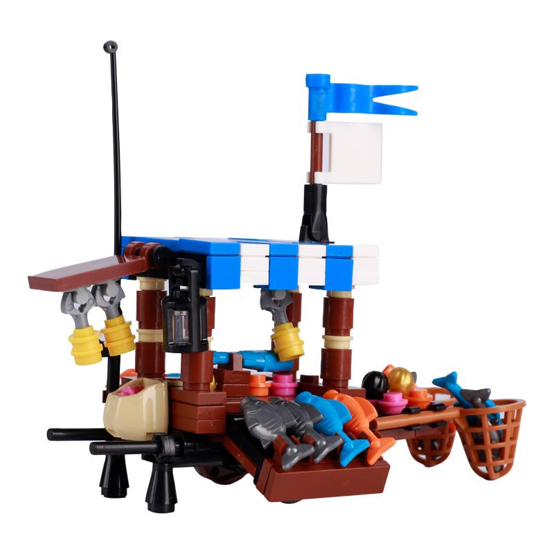 MOC Essensstand Bausteine Telefonzelle Toilette Stadt Straßenszene Pizza Hot Dog Eiswagen DIY Blumenbeet Kirche Steine Spielzeug