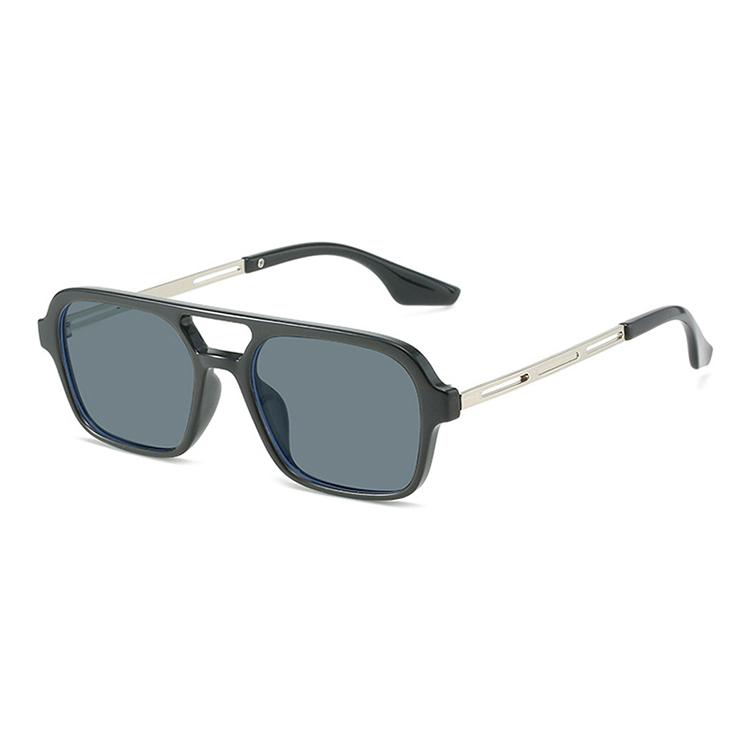 2022 New Arrival Double Beam Aviation Pilot Sunglasses Fashion Designer Square Men and Women Shade Sunglasses