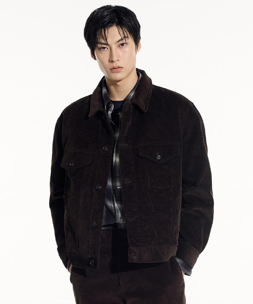 Siecle Corduroy Trucker Jacket (Brown)