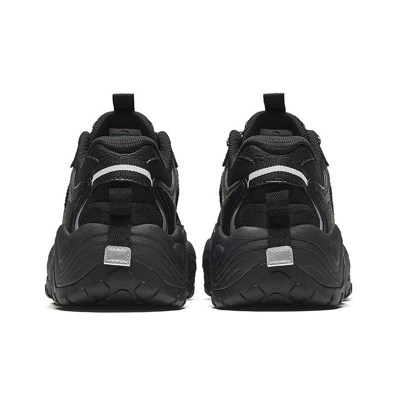 Anta Star Trail Splicing Design Non-Slip Wear-Resistant Low-Top Casual Shoes Men sneaker Black Silver 912448802-5
