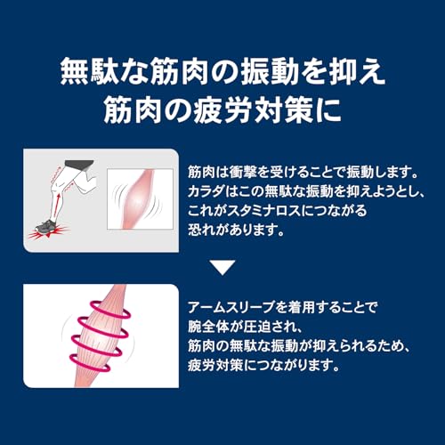 ZAMST Compression Arm Covers, Arm Sleeves for Running (Fits Both Arms), Size M, Black, 385802