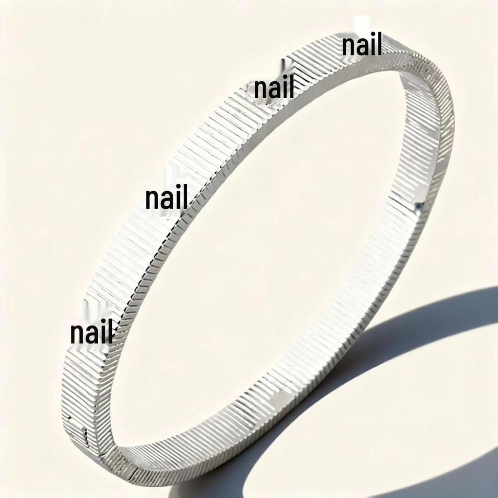 Elegant Roman Numeral Intertwined Titanium Steel Bracelet for Women - Diamond Inlaid, Double Layer, Colorfast Jewelry