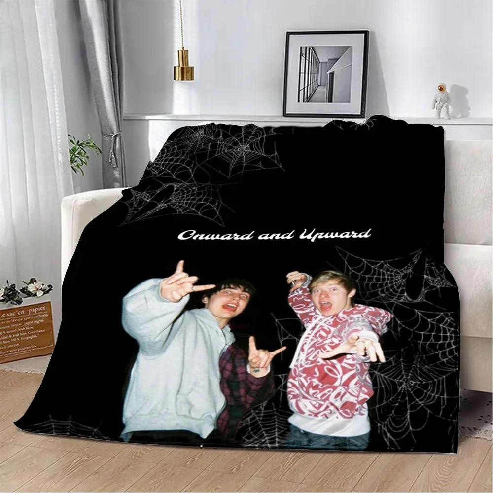 Sam and Colby XPLR Printed Blanket Picnic Blankets Warm Blanket Soft and Comfortable Blanket Home Travel Birthday Gift