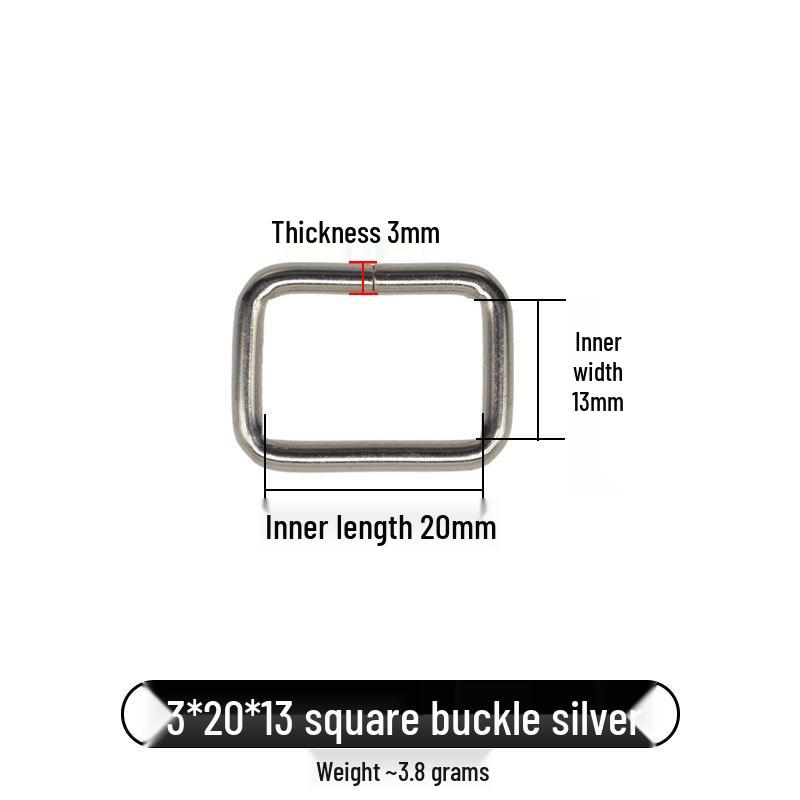 Iron Metal Square Buckles for Luggage Hardware Accessories