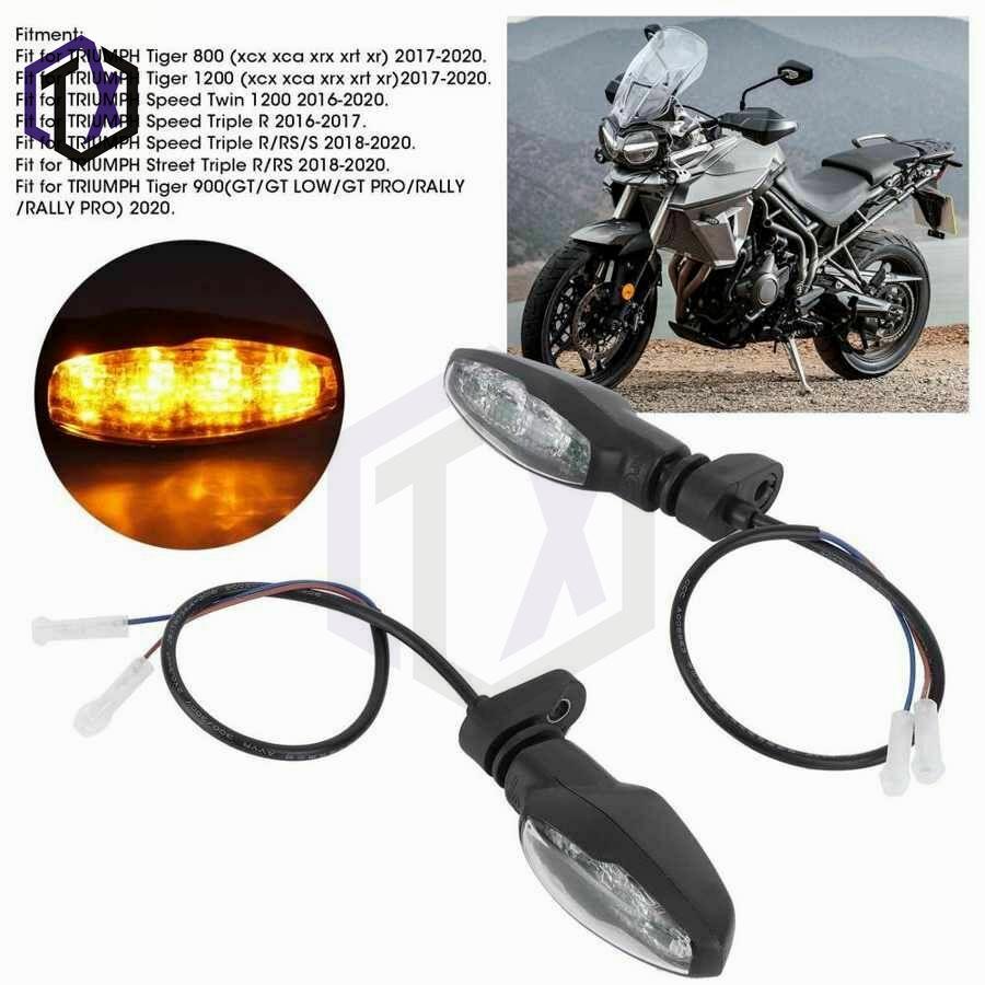 Front & Rear Turn Signals for Triumph Street Triple 675, Tiger 800, Rocket, and Trident 660