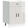 Vidaxl Kitchen Base Cabinet, Porto, White, Wood-based Material