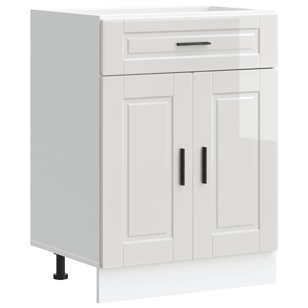 Vidaxl Kitchen Base Cabinet, Porto, White, Wood-based Material